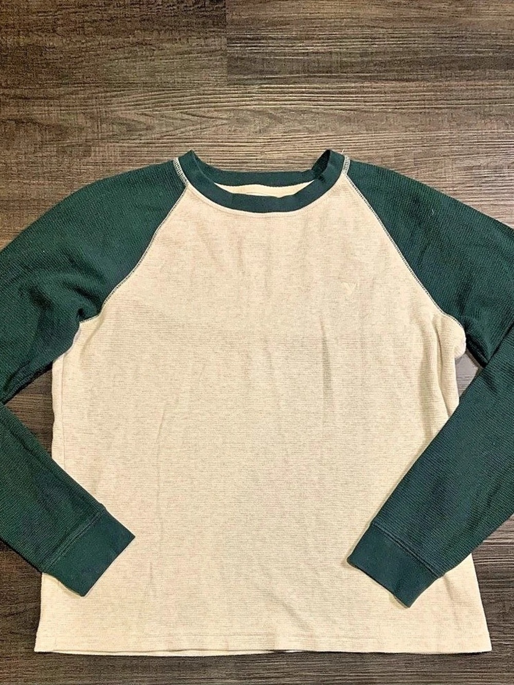 American Eagle Super Soft Long-Sleeve Thermal Raglan T-Shirt Thermal Raglan